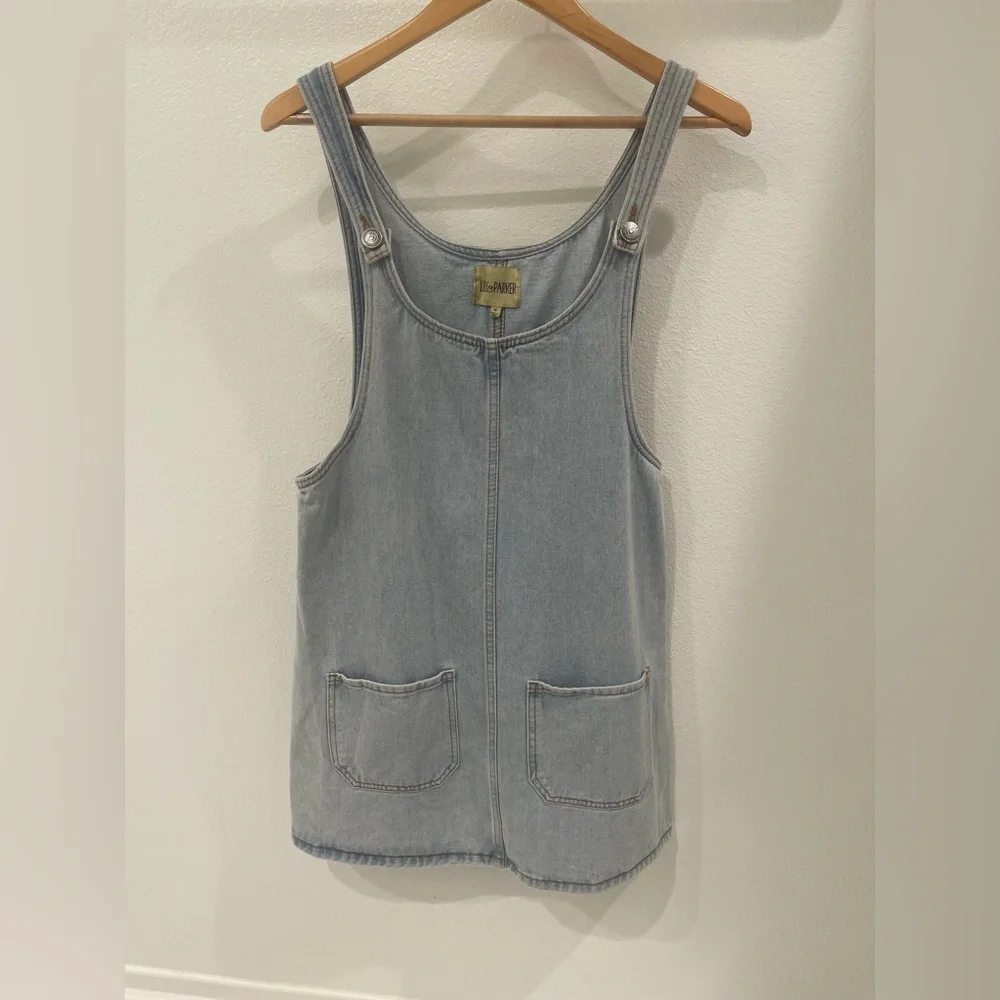 Lily Parker Overall Denim Dress, Size M